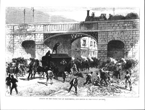 Aanval op de Gevangeniswagen in Manchester, en de Redding van de Fenian Leiders Allan, Larkin en O